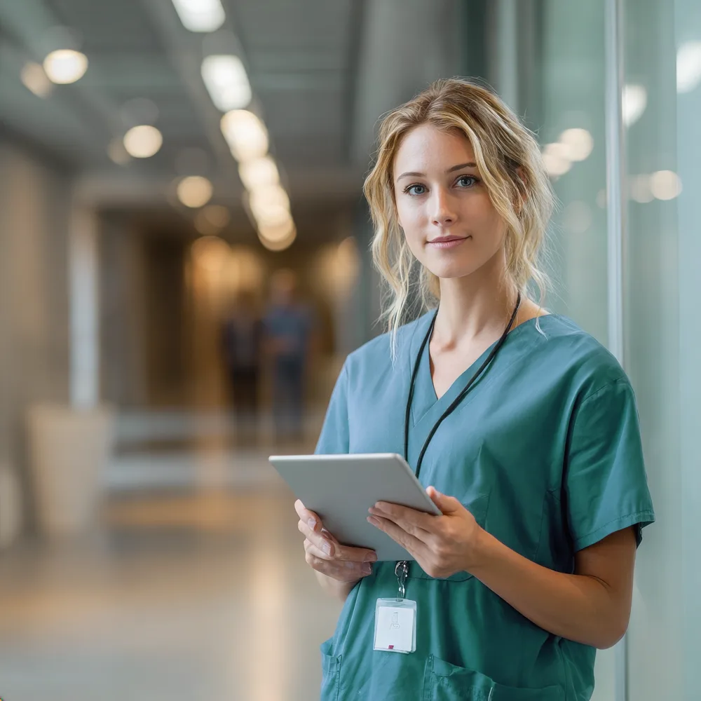 Professionnelle de santé à l'écoute
