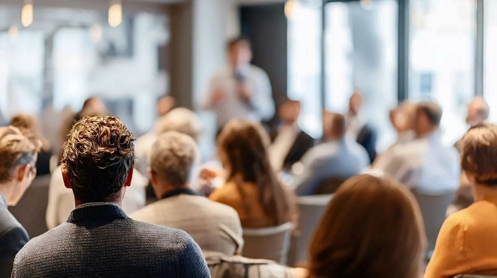 Conférence devant un auditoire